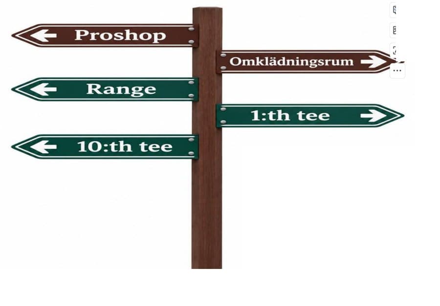 Direction sign